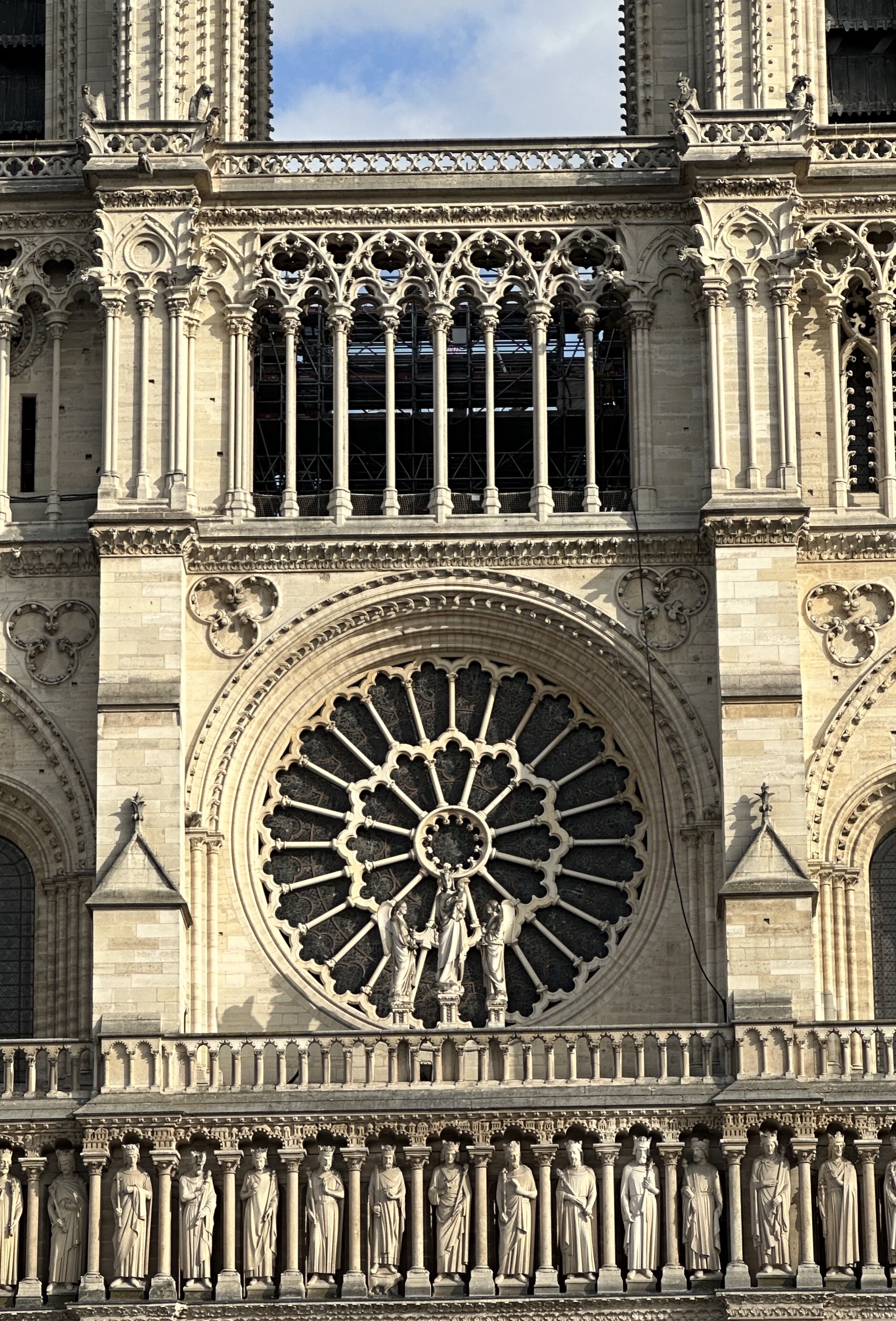 West Facade Of Notre Dame Cathedral, Paris